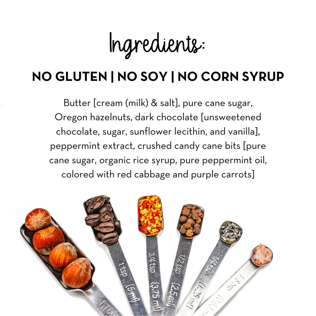 Holm Candy Cane Hazelnut Toffee