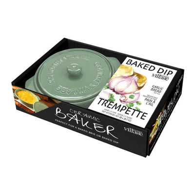 Ceramic Baked Dip Set- Garlic Bread Dip