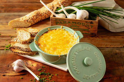 Ceramic Baked Dip Set- Garlic Bread Dip